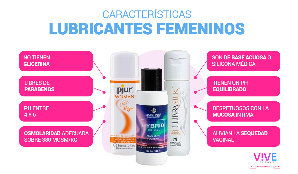 Características de los lubricantes femeninos