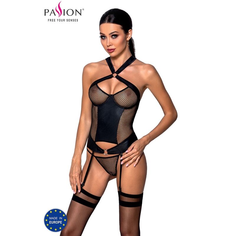 AMANDA CORSET CUERO ECOLOGICO L/XL