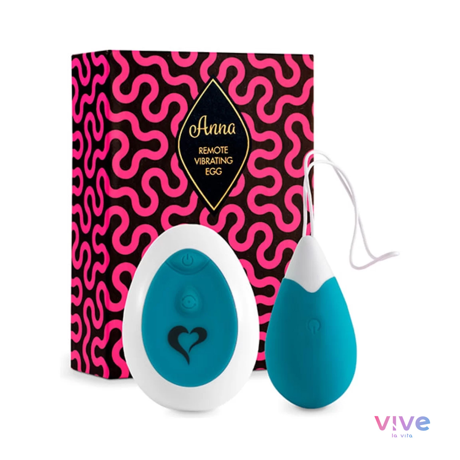 Feelztoys - anna huevo vibrador control remoto - turquesa