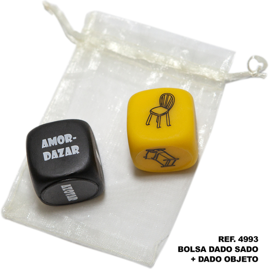 Bolsa de 2 dado sado de 3 mm x 3 mm + dado de objeto