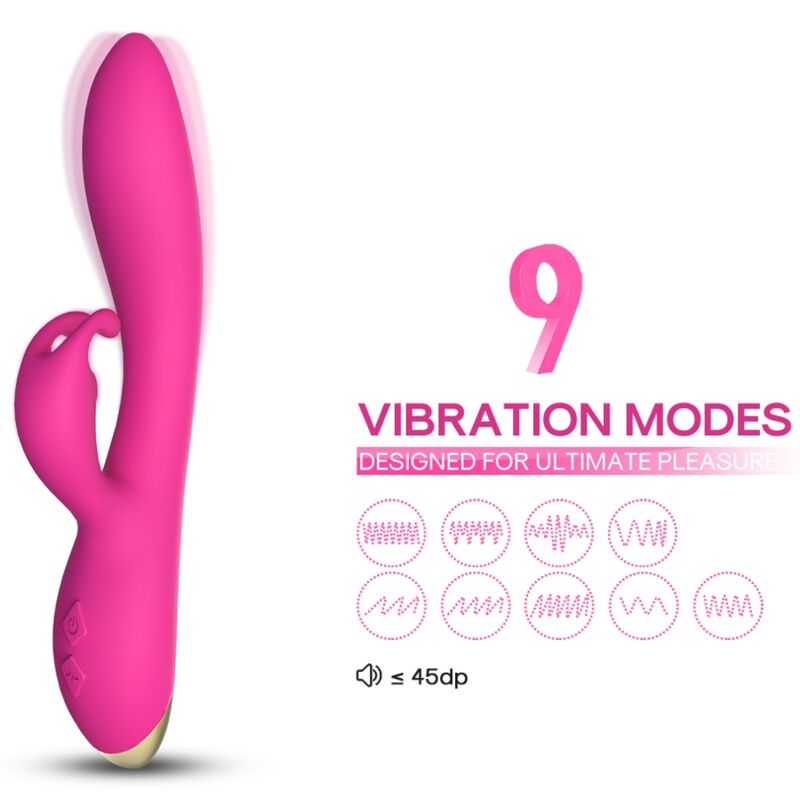 BONNIE VIBRADOR RABBIT FUCSIA 3