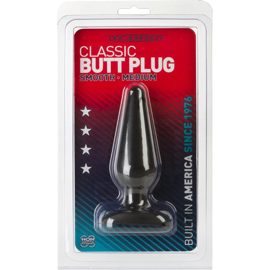 BLACK BUTT PLUG MEDIUM 2