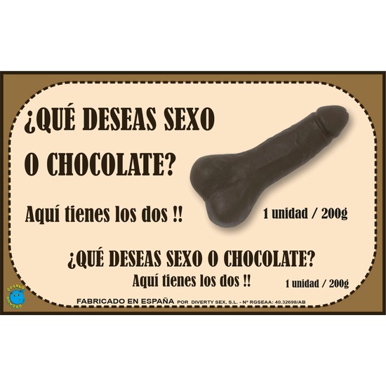 Caja chocolate pito 200 gr. xxl