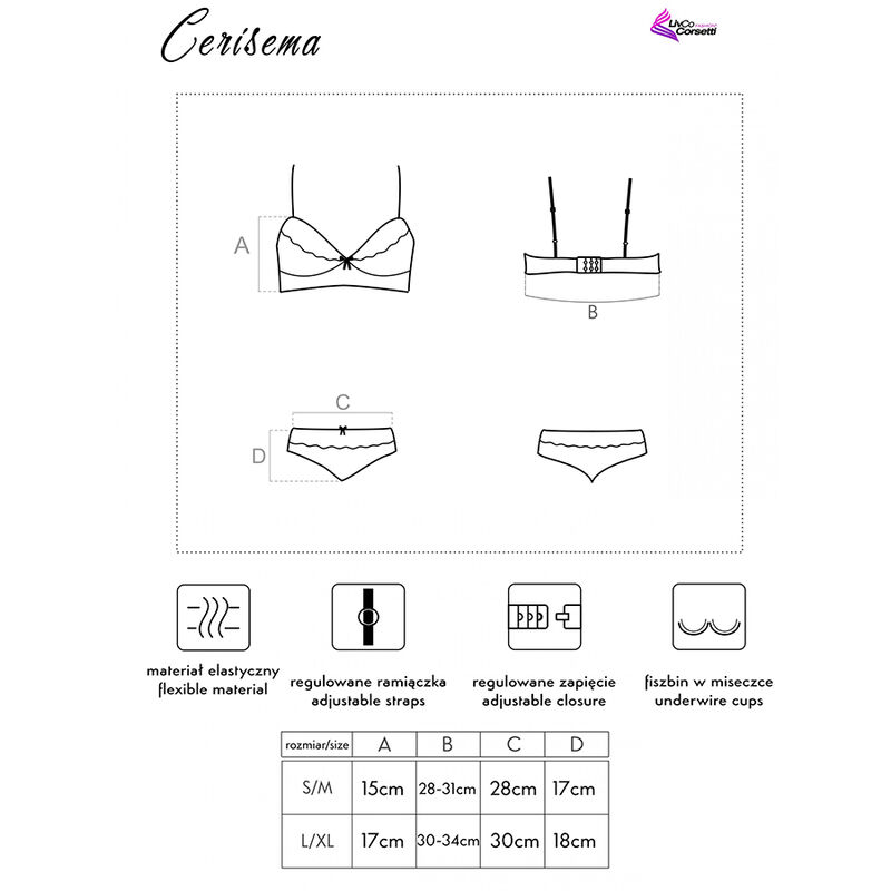 CERISEMA LC 21005 BRA + PANTY  10