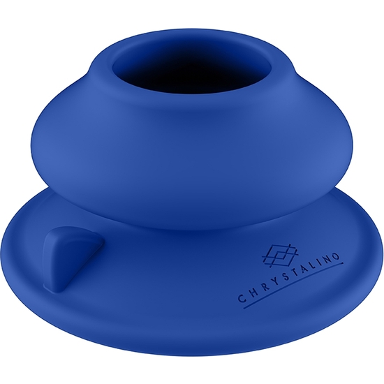 Chrystalino - silicone suction cup - blue