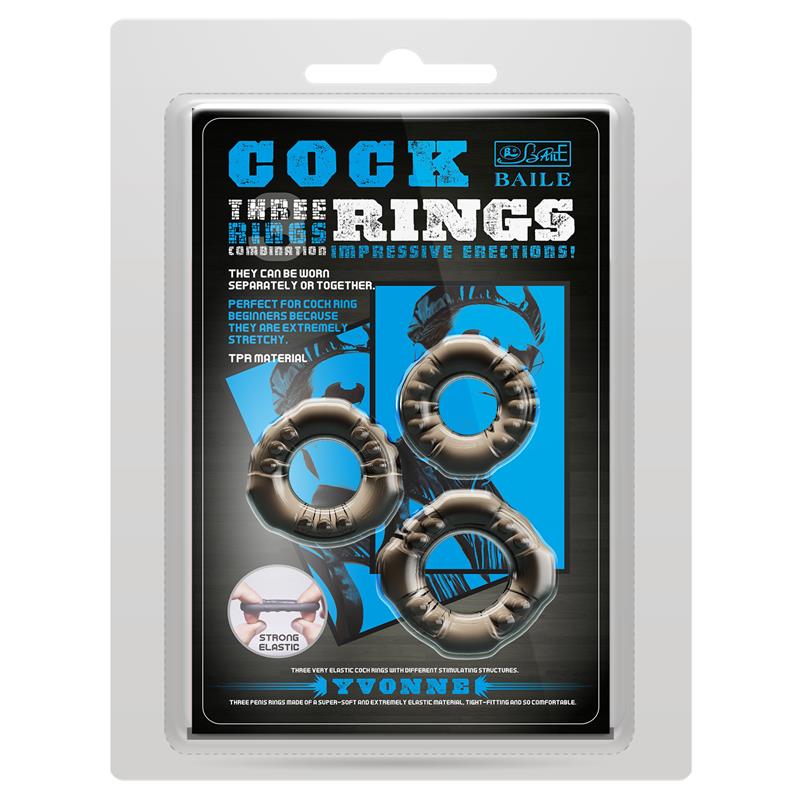 COCK RINGS YVONNE SET 3 ANILLO 7