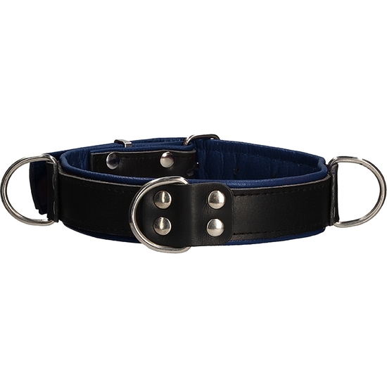 DELUXE BONDAGE COLLAR BLUE 4