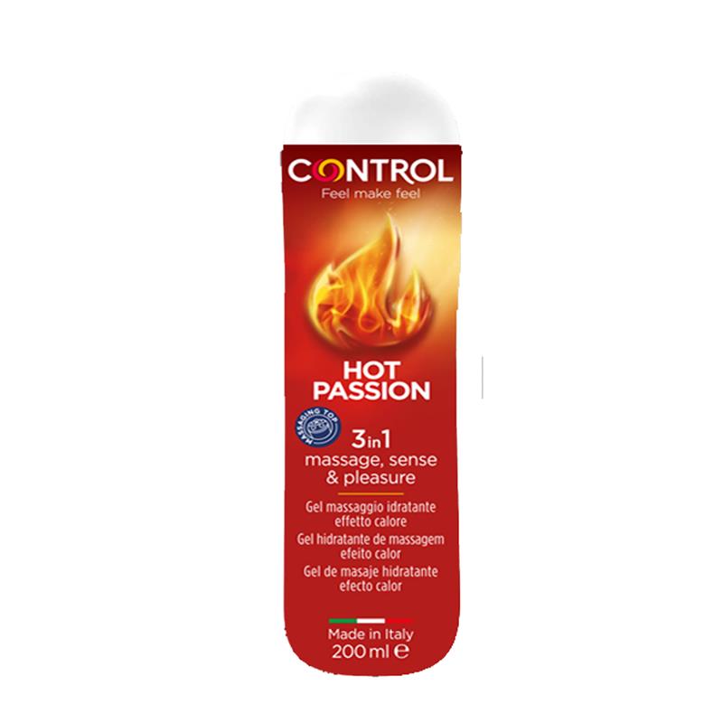 Control Hot Passion Massage Gel 3 In 1