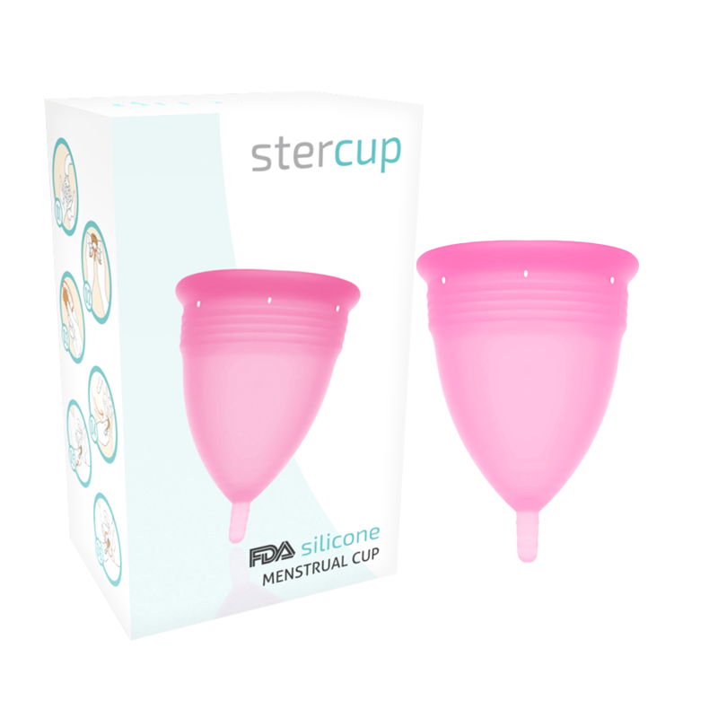 TAÇA  MENSTRUAL TAMANHO S COR-DE-ROSA SILICONE FDA