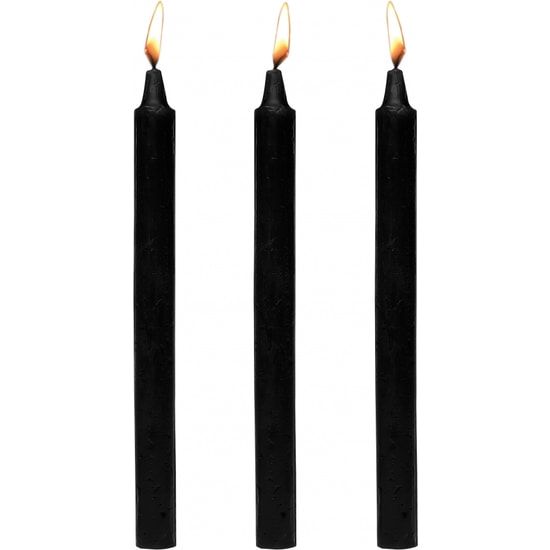 Dark drippers conjunto de gotejamento de fetiche de 3 velas