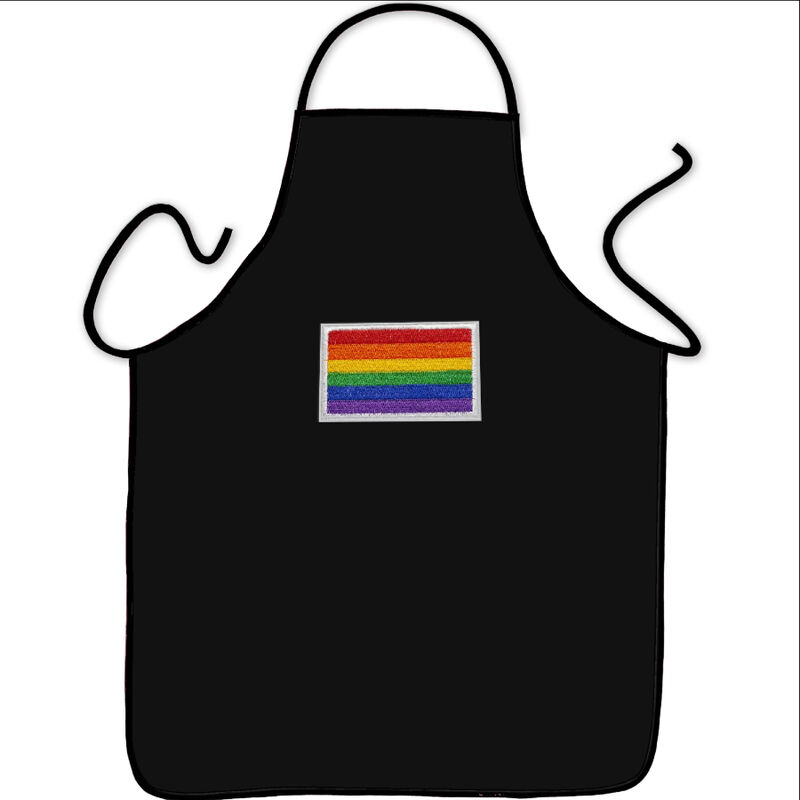 DELANTAL CHEF BUENO CON LA BANDERA LGBT