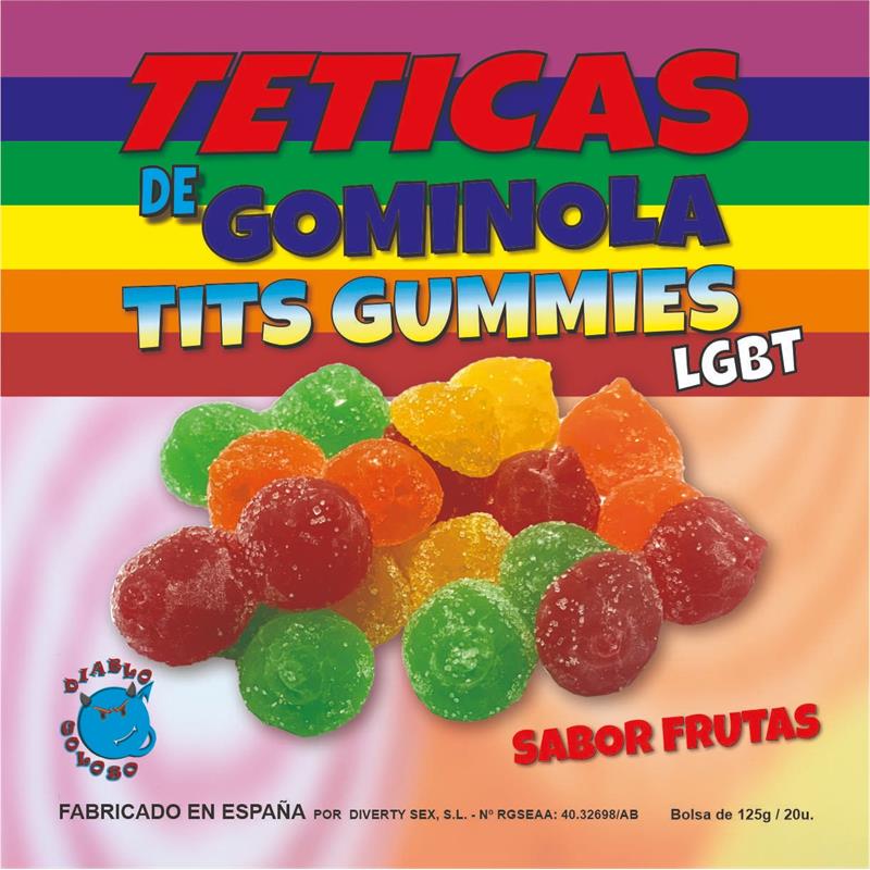 DIABLO GOLOSO - TETICAS DE GOMINOLA AZUCAR SURTIDAS LGTB /es