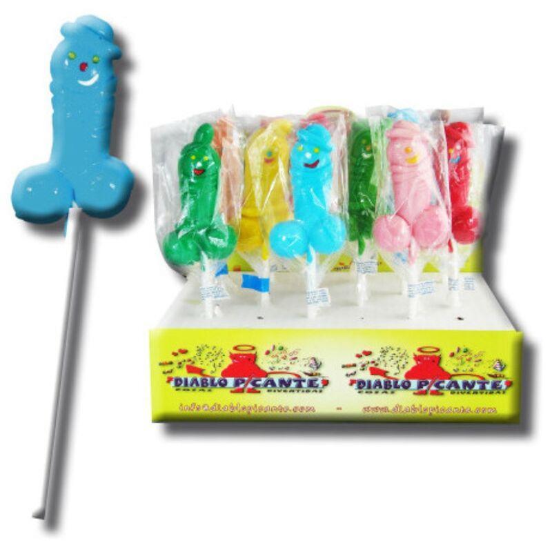 DIABLO PICANTE - GUMMY LOLLIPOP PENIS MIXED