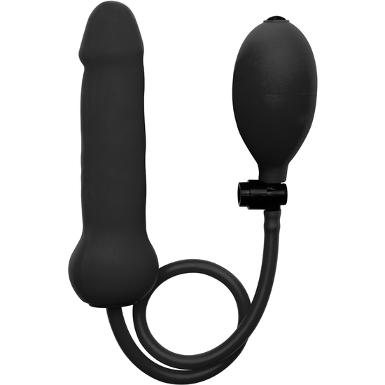 DILDO INSUFLÁVEL DONG DE SILICONE OUCH! PRETO