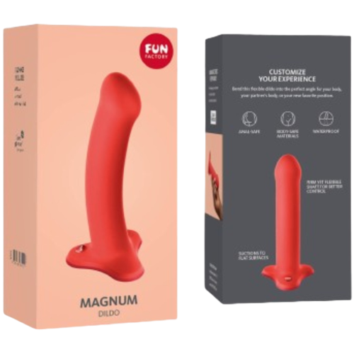 DILDO MAGNUM FLASHY CORAL 7