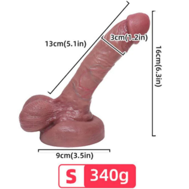 DILDO REALISTICO SILICONA LIQU 2