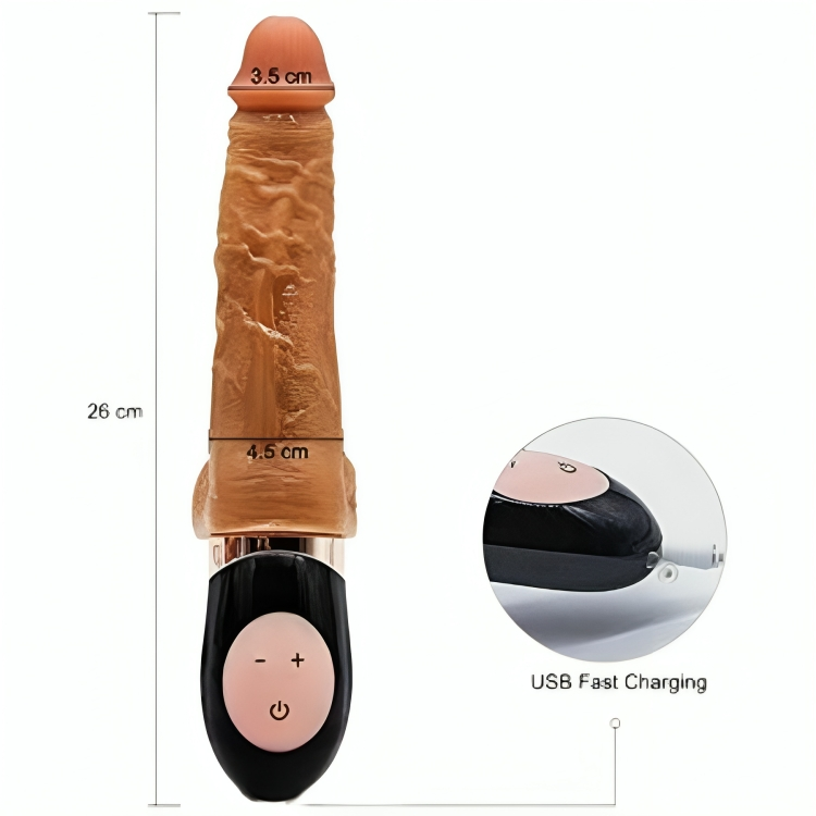 DILDO REALISTICO VIBRADOR RECA 3