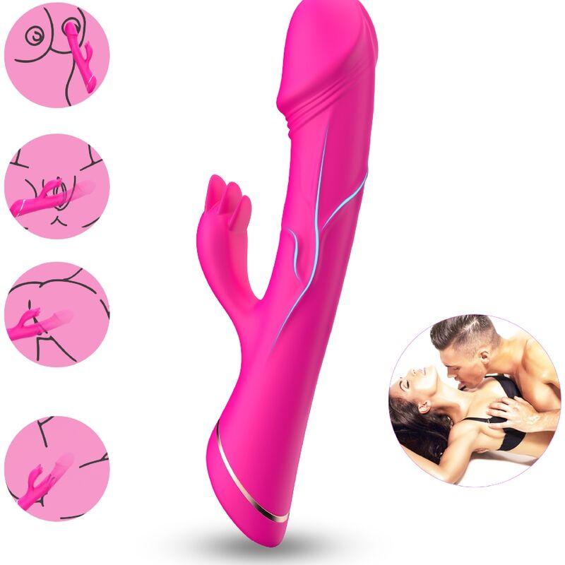 DILDO VIBRADOR RABBIT SILICONA 2