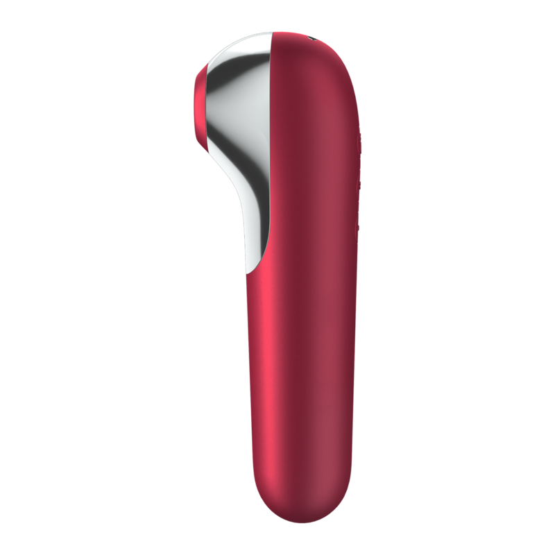 VIBRADOR DUAL LOVE COM APP SATISFYER VERMELHO