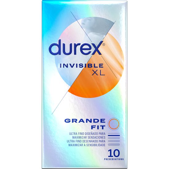 DUREX PRESERVATIVOS INVISIBLE ULTRA FINO 10UDS TALLA XL