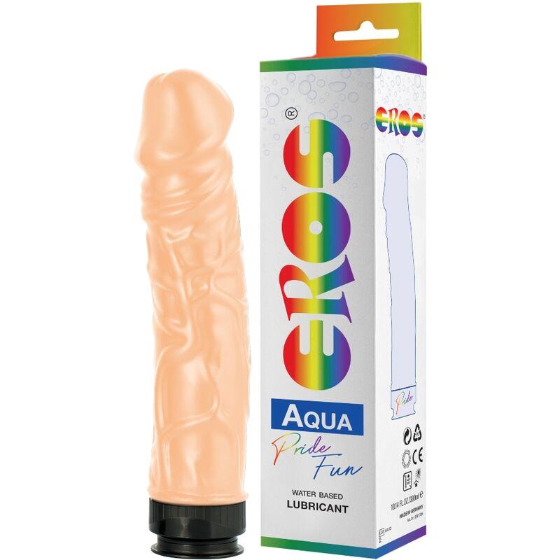 EROS AQUA LGBT  DILDO CON LUBRICANTE BASE AGUA