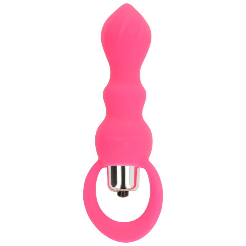 ESTIMULADOR ANAL CON VIBRACION 9 CM ROSA