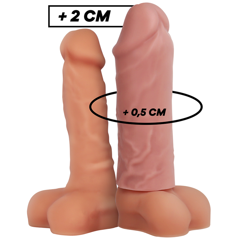 ESTENSIONE NATURALE DEL PENE IN SILICONE LIQUIDO V3