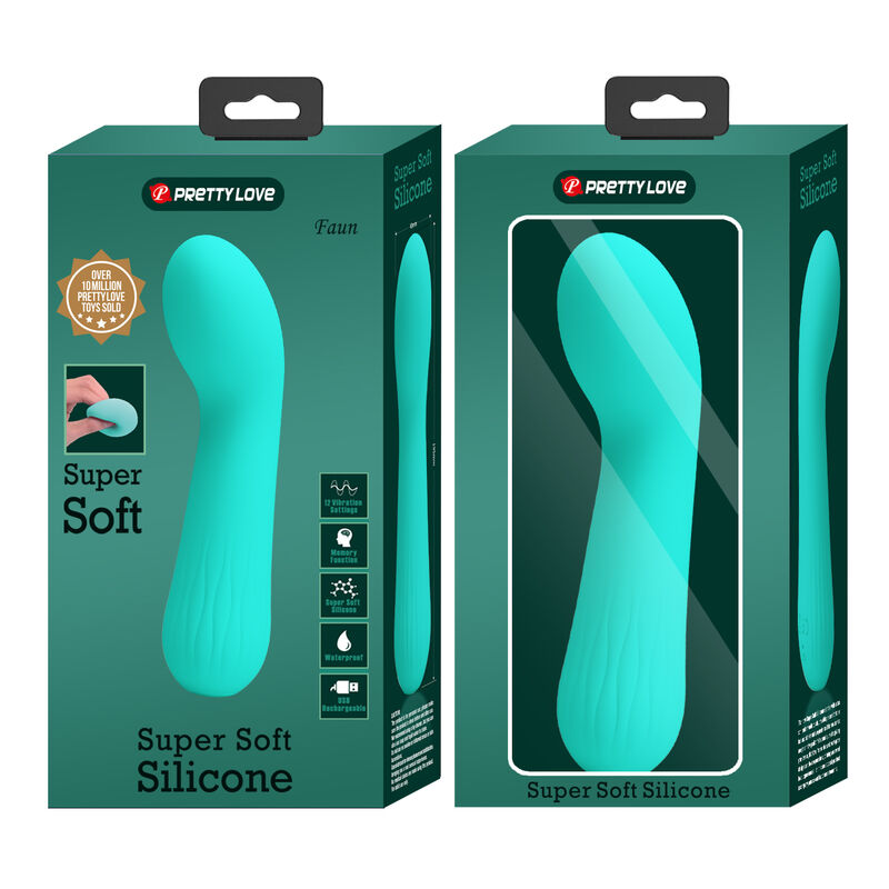 FAUN VIBRADOR RECARGABLE VERDE 9