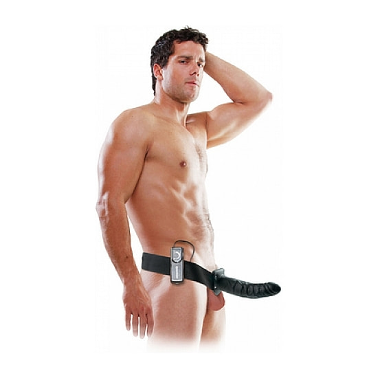 VIBRATING HOLLOW STRAP-ON 6