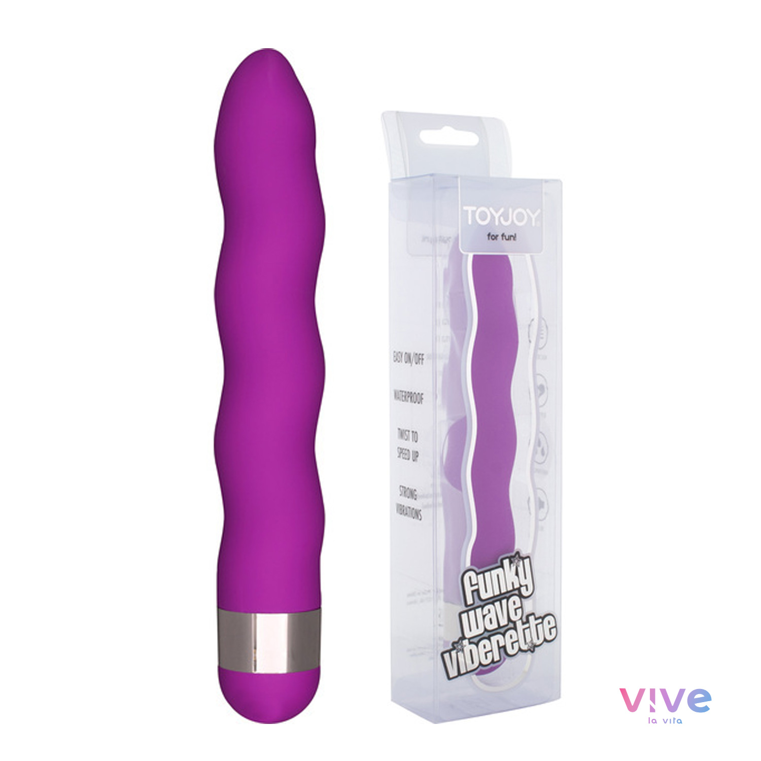 Funky vibrador olas lila