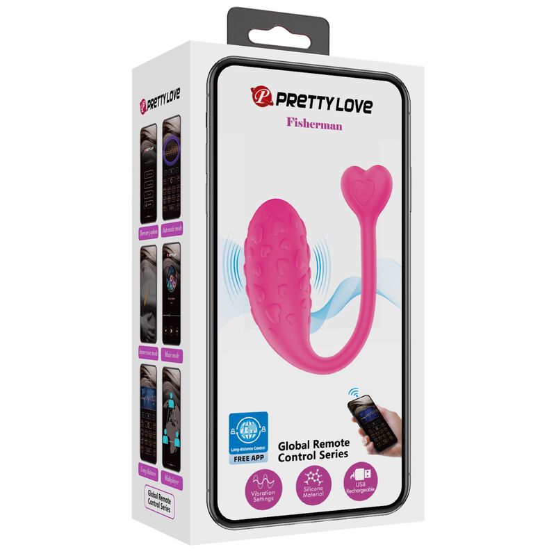 HUEVO VIBRADOR PESCADOR ROSA 8