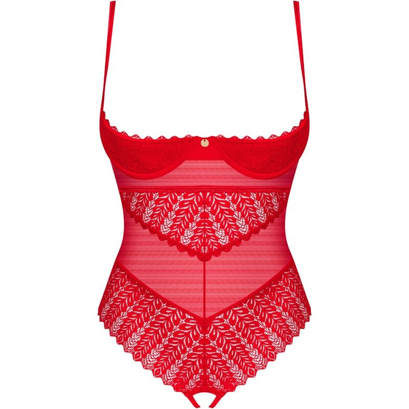 INGRIDIA CROTCHLESS TEDDY ROJO 13