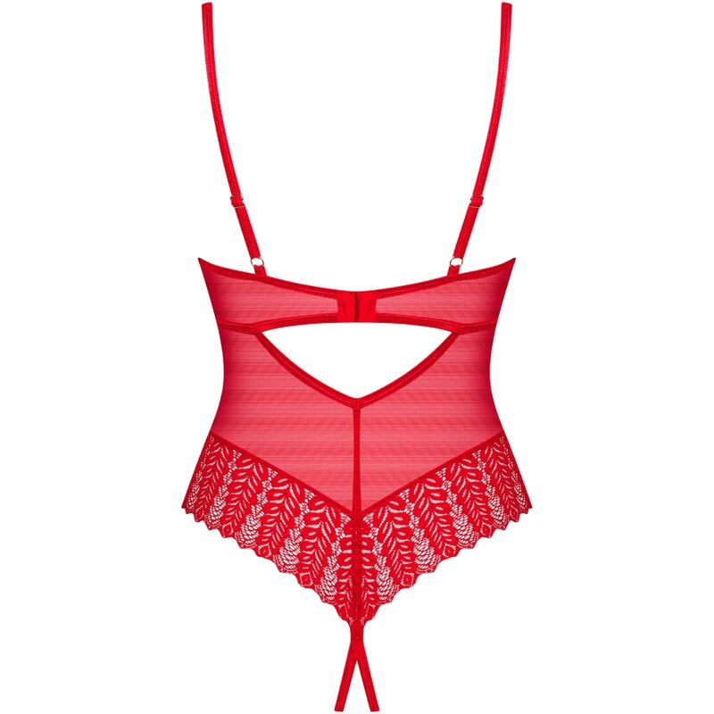 INGRIDIA CROTCHLESS TEDDY ROJO 18