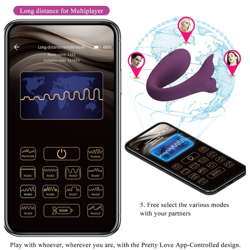 JAYLEEN VIBRADOR APP CONTROL R 16