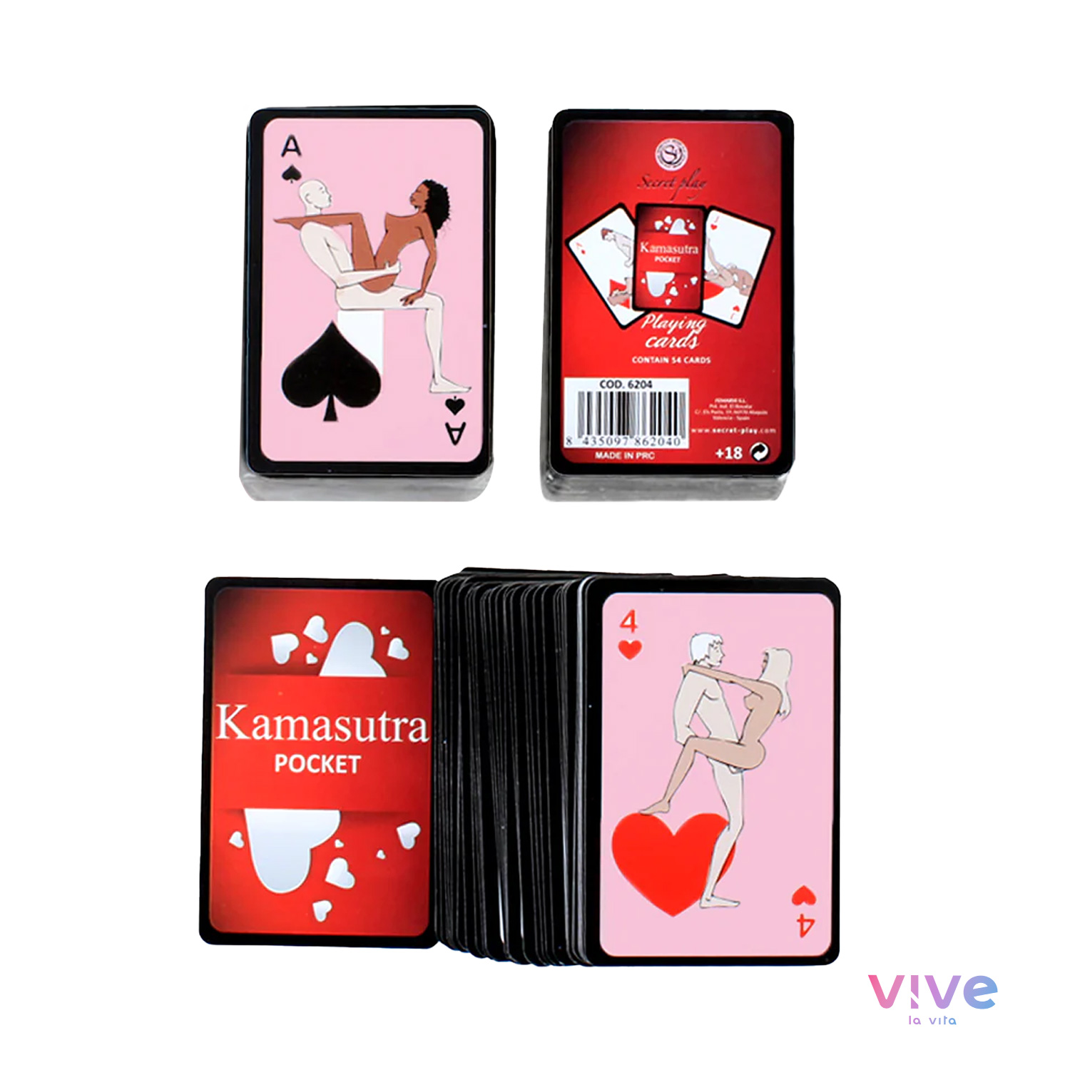 Cartas kamasutra mini - tamanho de bolso