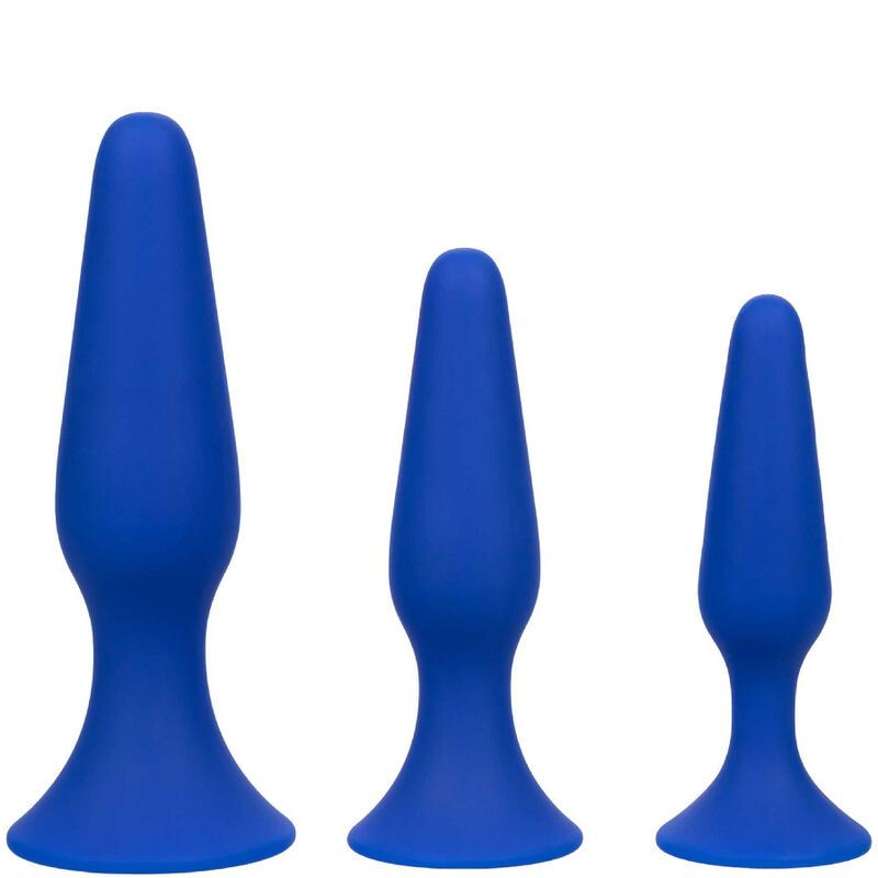 KIT 3 PLUG ANAL AZUL