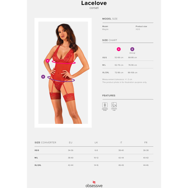 LACELOVE BODY RED 26