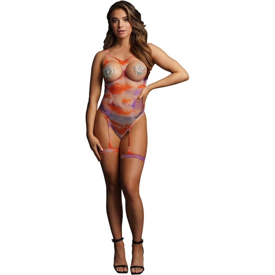 OPEN-CUP TIE DYE STRAPPY 5