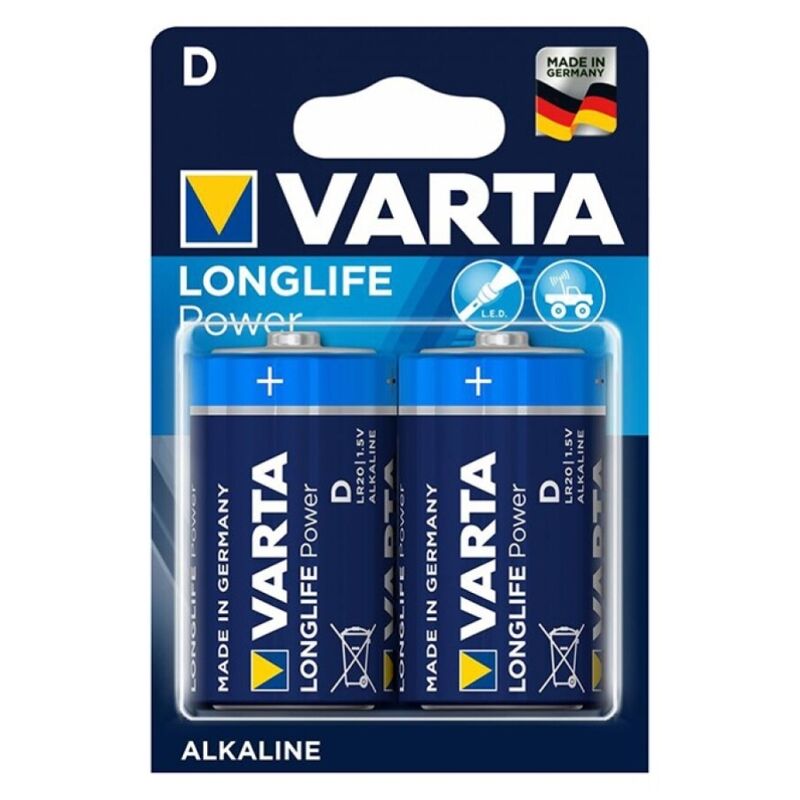 LONGLIFE POWER PILA ALCALINA D LR20 BLISTER*2