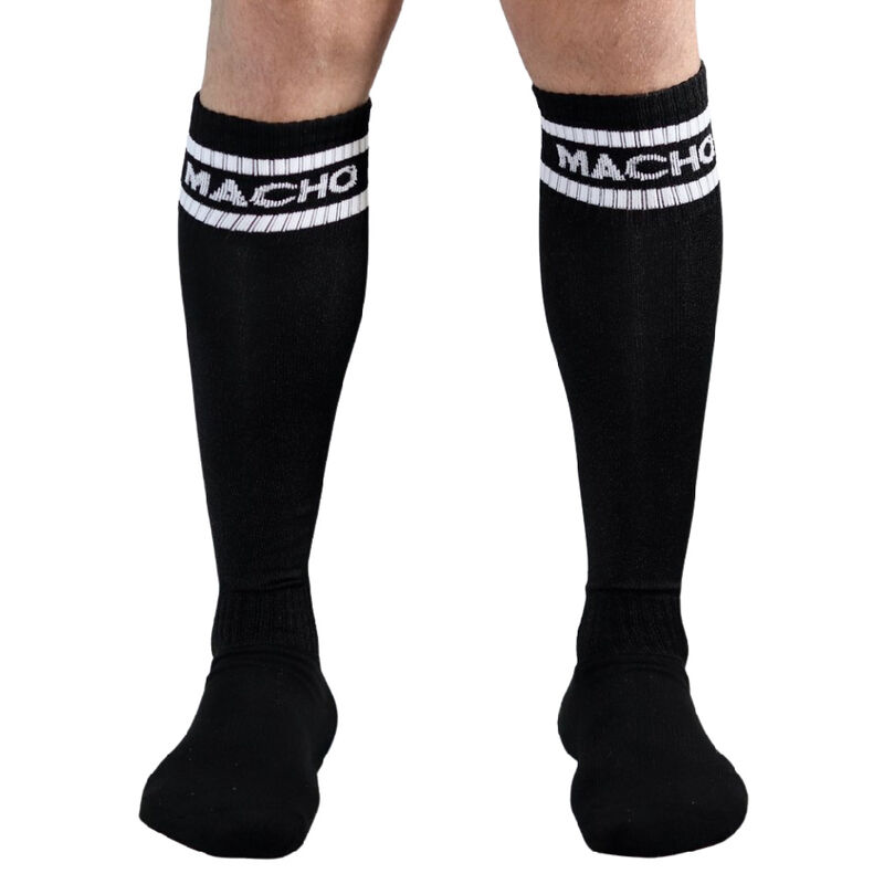 MACHO - CALCETINES LARGOS TALLA UNICA NEGRO