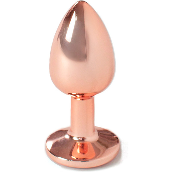 METAL BUTT PLUG ORO ROSA 3