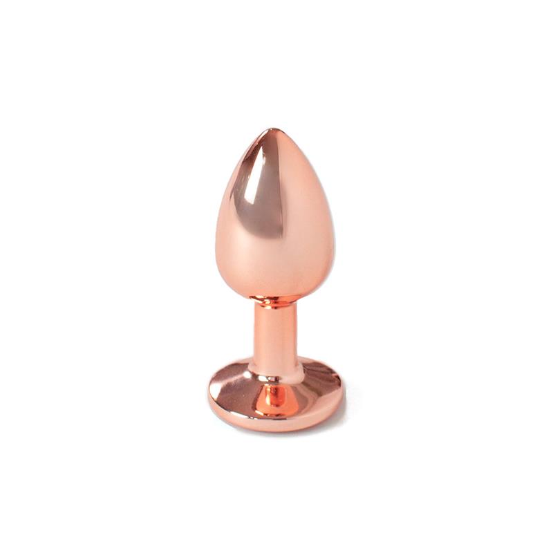 METAL BUTT PLUG ORO ROSA 6