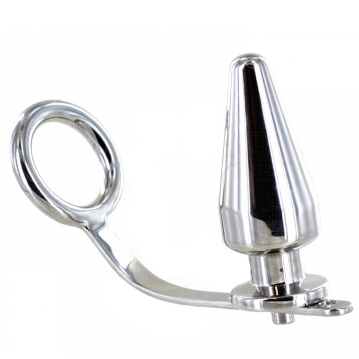 ANEL DE METALHARD COCK COM PLUG ANAL 45 X 45MM