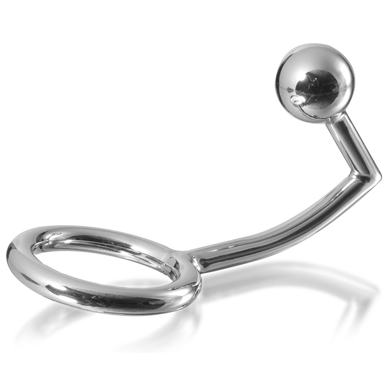 METALHARD COCK RING INTRUDER COM ANALBEAD 30MM