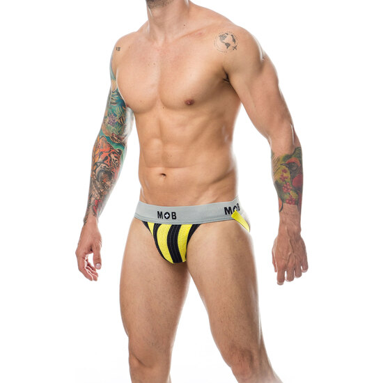 Mob stripe classic jock - tanga amarillo