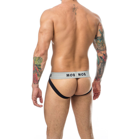 MOB STRIPE CLASSIC JOCK WHITE 2