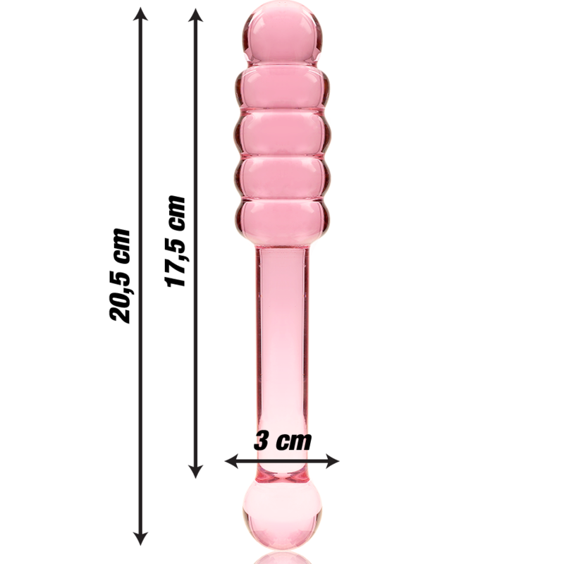 DILDO CRISTAL BOROSILICATO 20 10