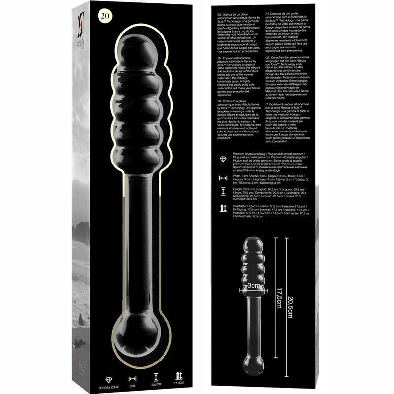 DILDO CRISTAL BOROSILICATO 20 11