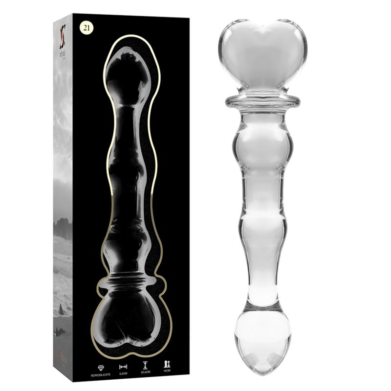 DILDO CRISTAL BOROSILICATO 21 3