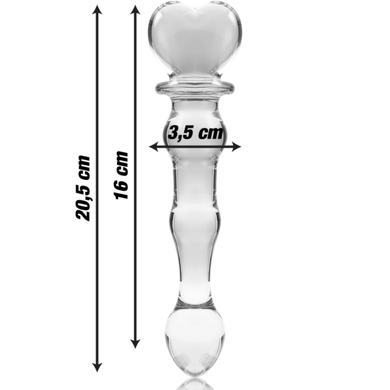 DILDO CRISTAL BOROSILICATO 21 9